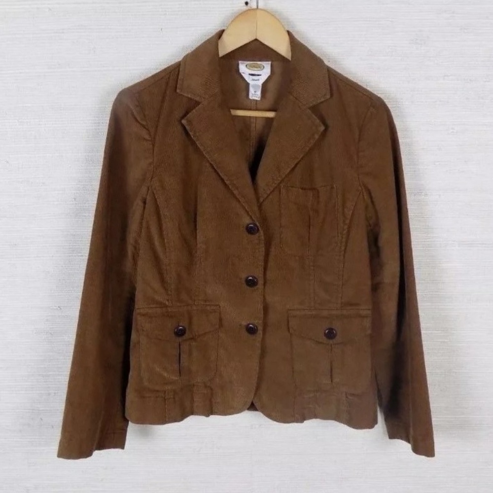 Talbots Brown Corduroy Jacket Size 8